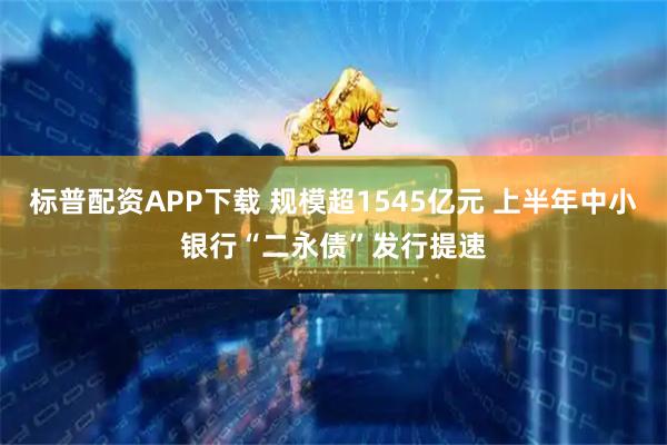 标普配资APP下载 规模超1545亿元 上半年中小银行“二永债”发行提速