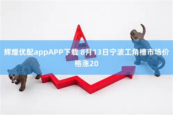 辉煌优配appAPP下载 8月13日宁波工角槽市场价格涨20